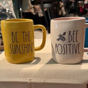 Rae Dunn Yellow "Be The Sunshine" Ceramic Mug